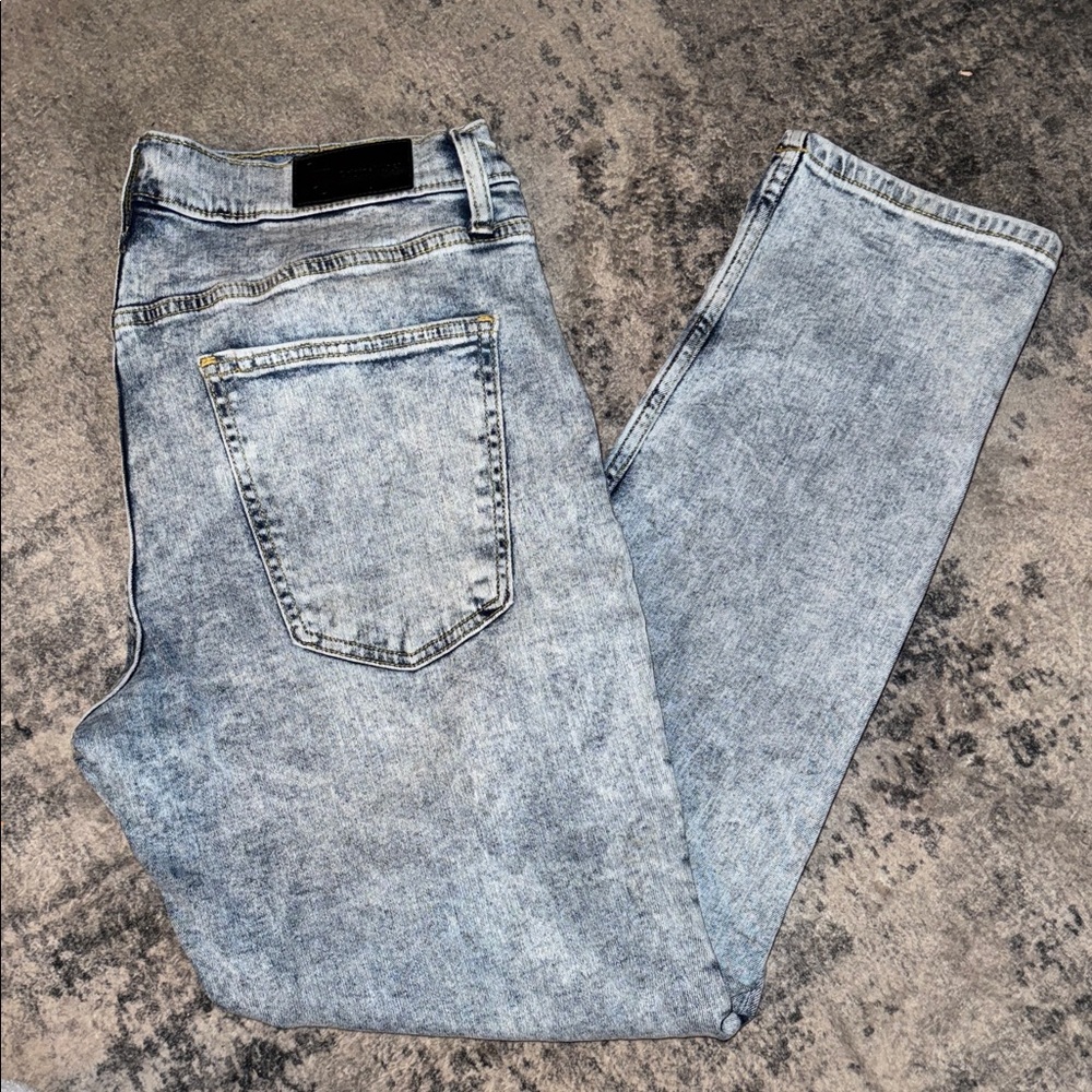 Original Use Light Blue Straight Men Jeans